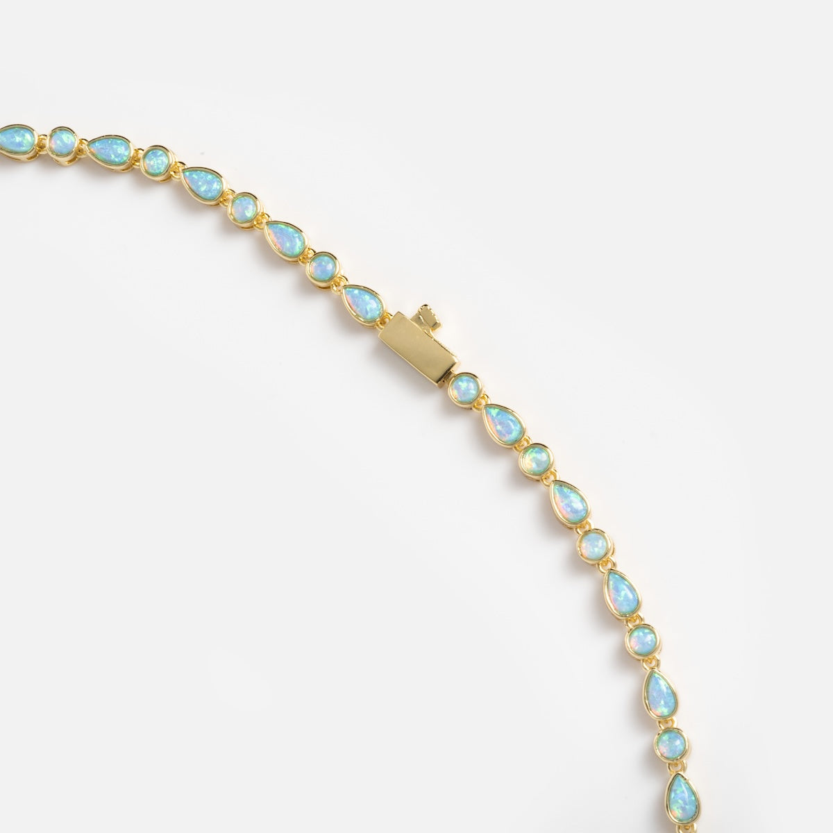 Isla Blue Opal Tennis Necklace