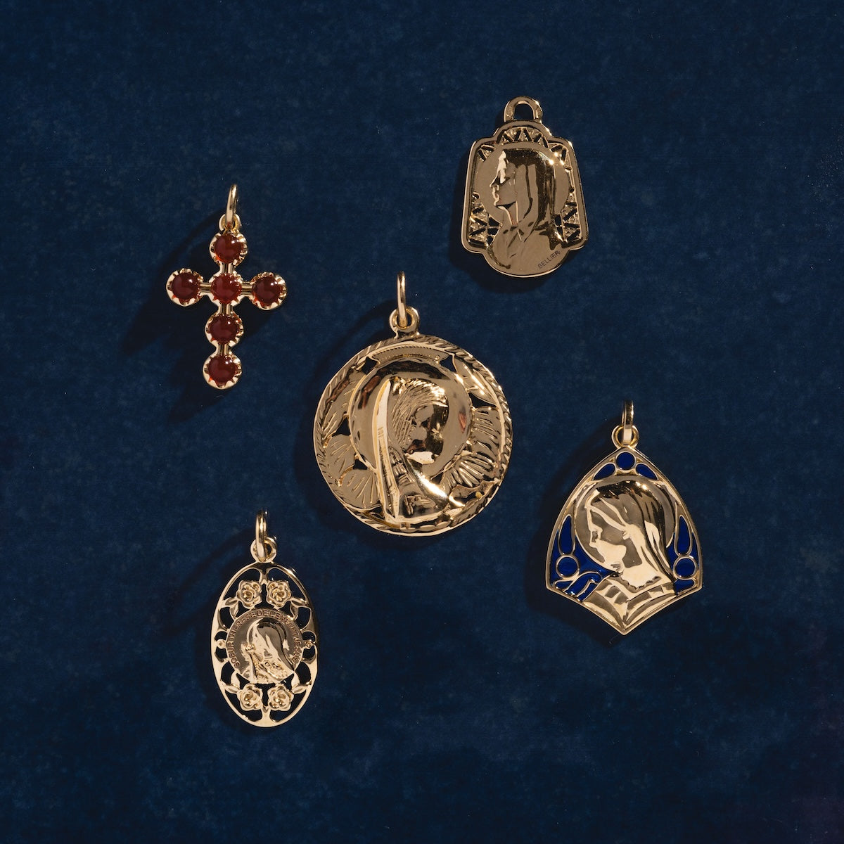 14k Vintage Revival Cross Charm