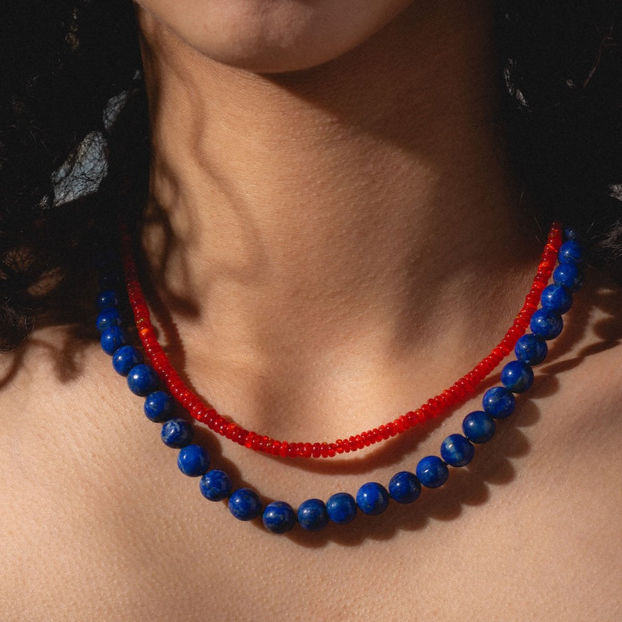 Beaded Gemstone Necklace