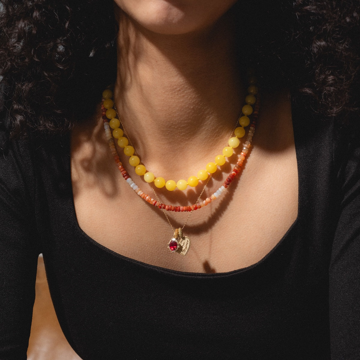 Beaded Gemstone Necklace