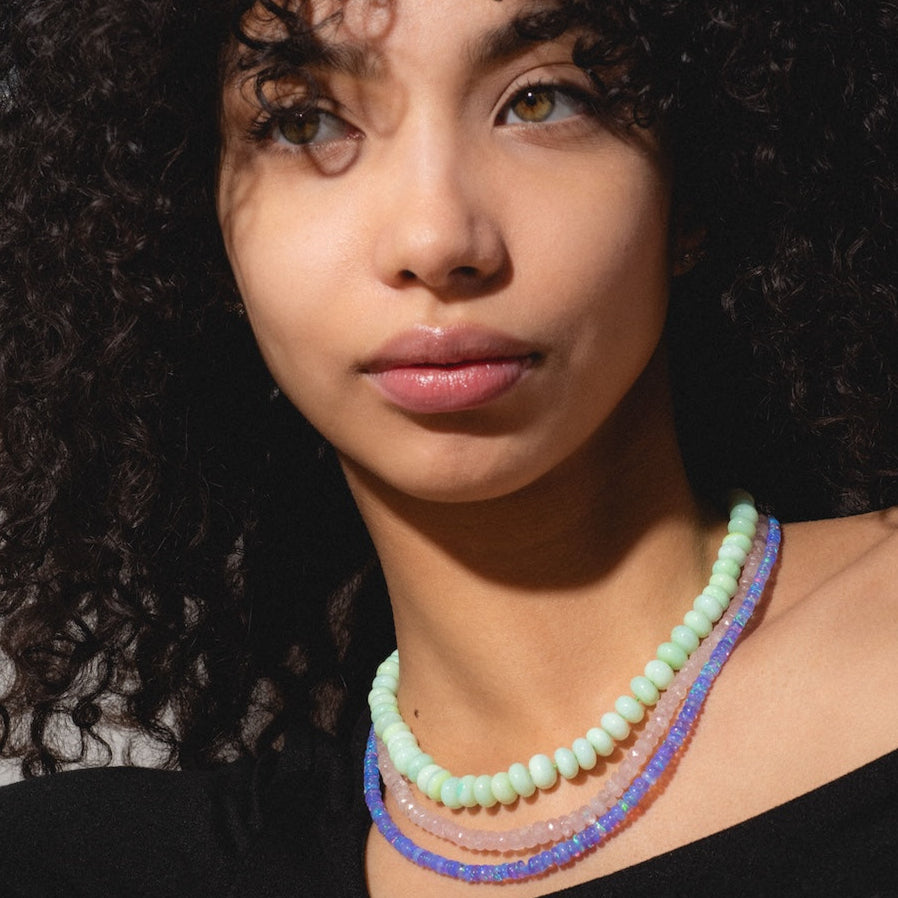 Beaded Gemstone Necklace