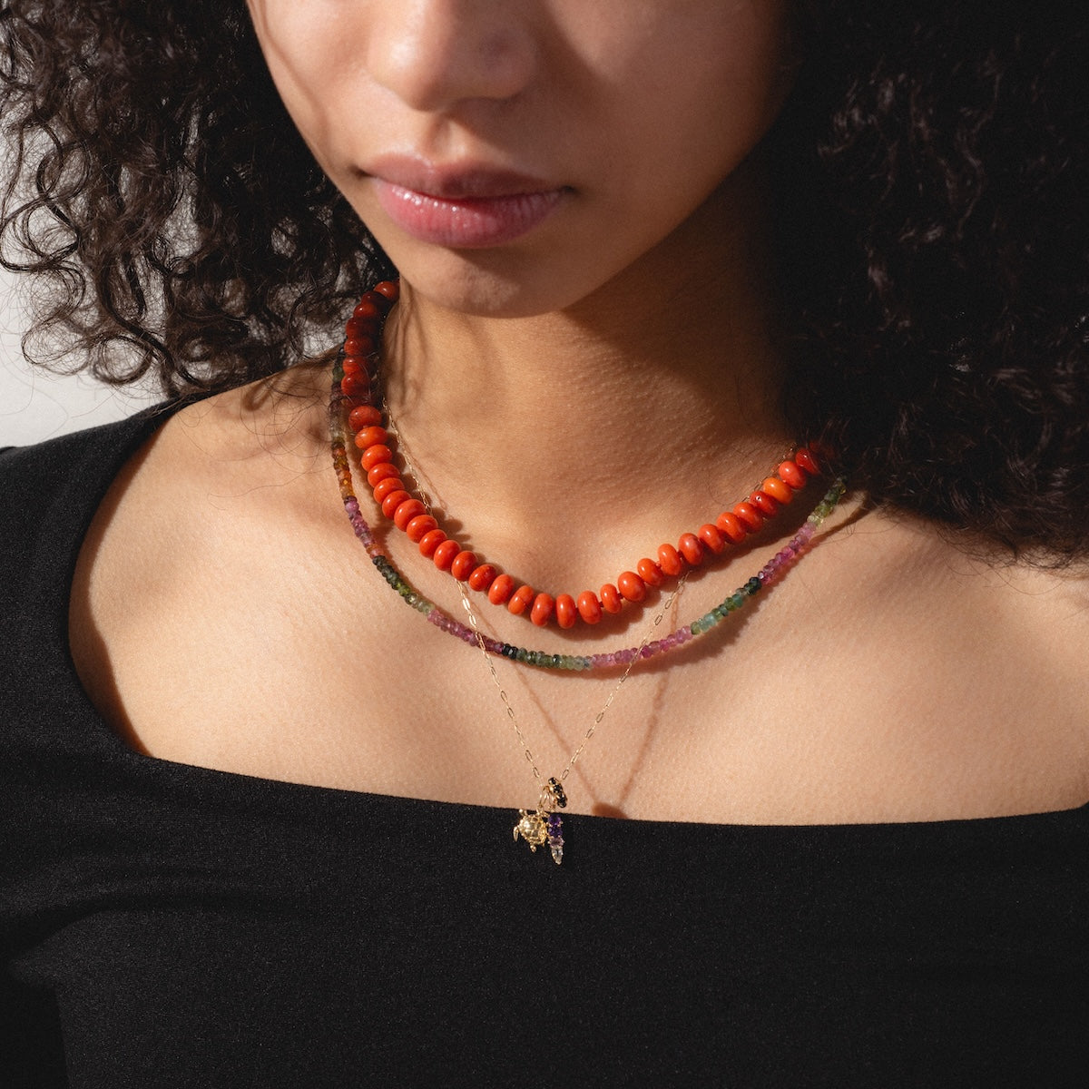 Beaded Gemstone Necklace
