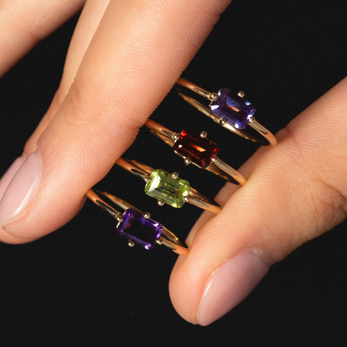 14k Mod Love Birthstone Ring