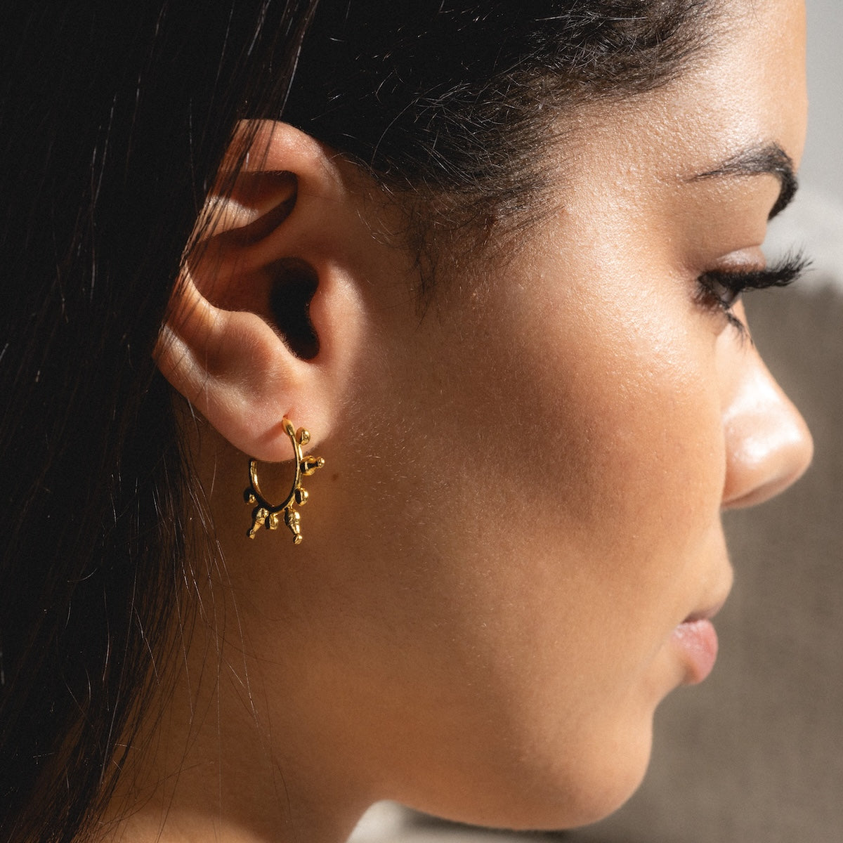 Jale Gold Hoop Earrings