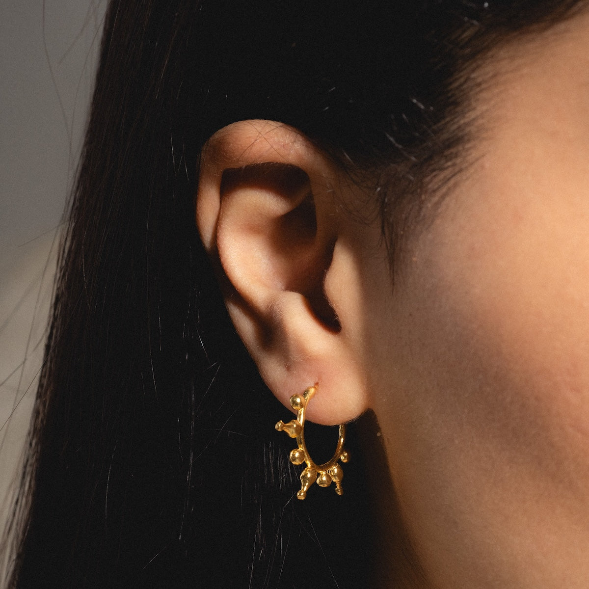 Jale Gold Hoop Earrings