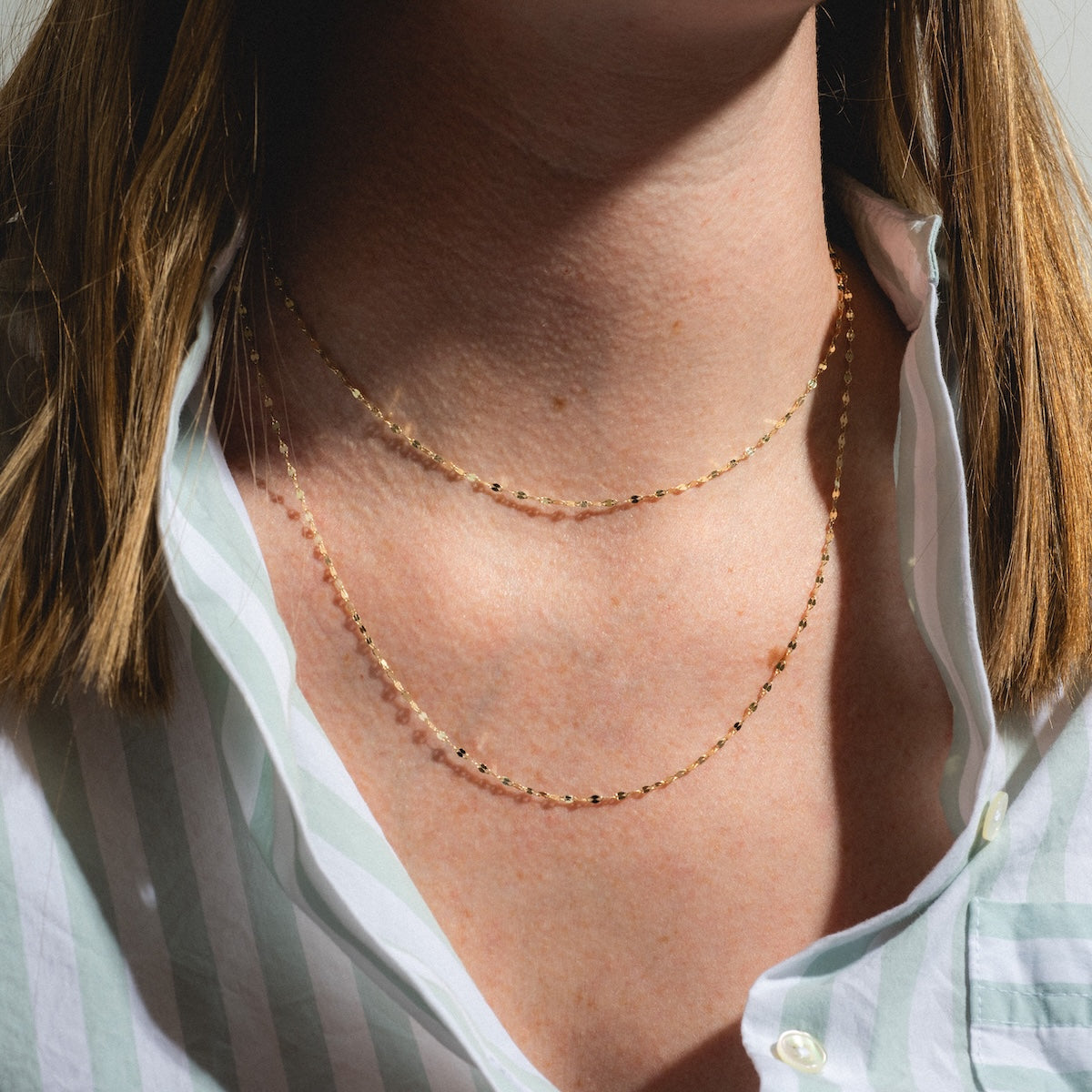Solid Gold Chain for Charms
