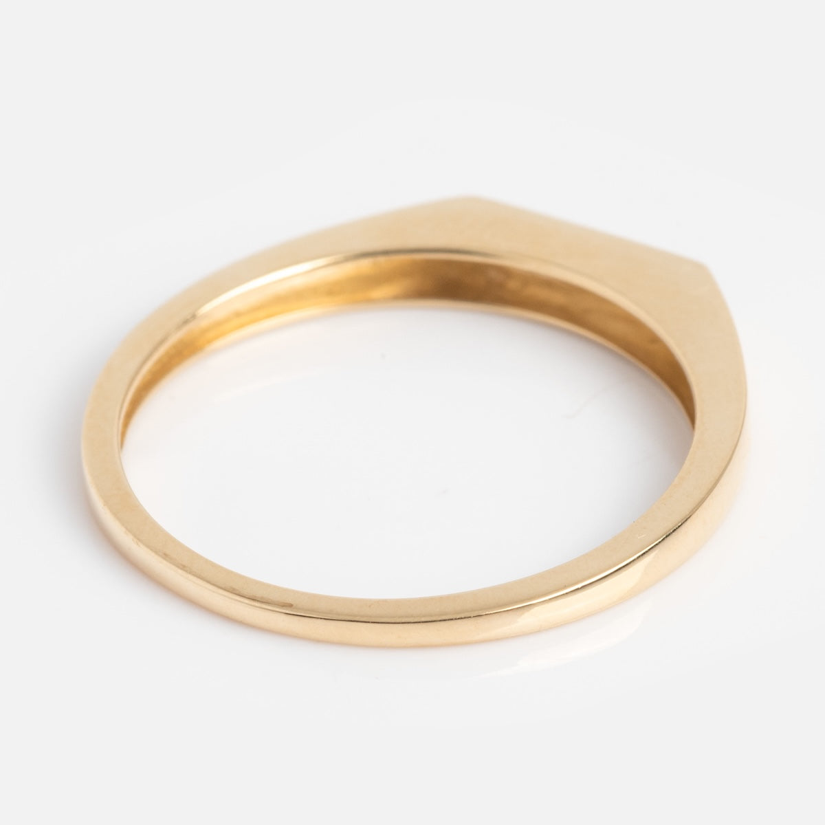 Back view of gold ring