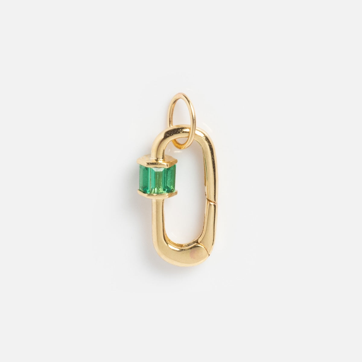 Solid Gold Charm Clip