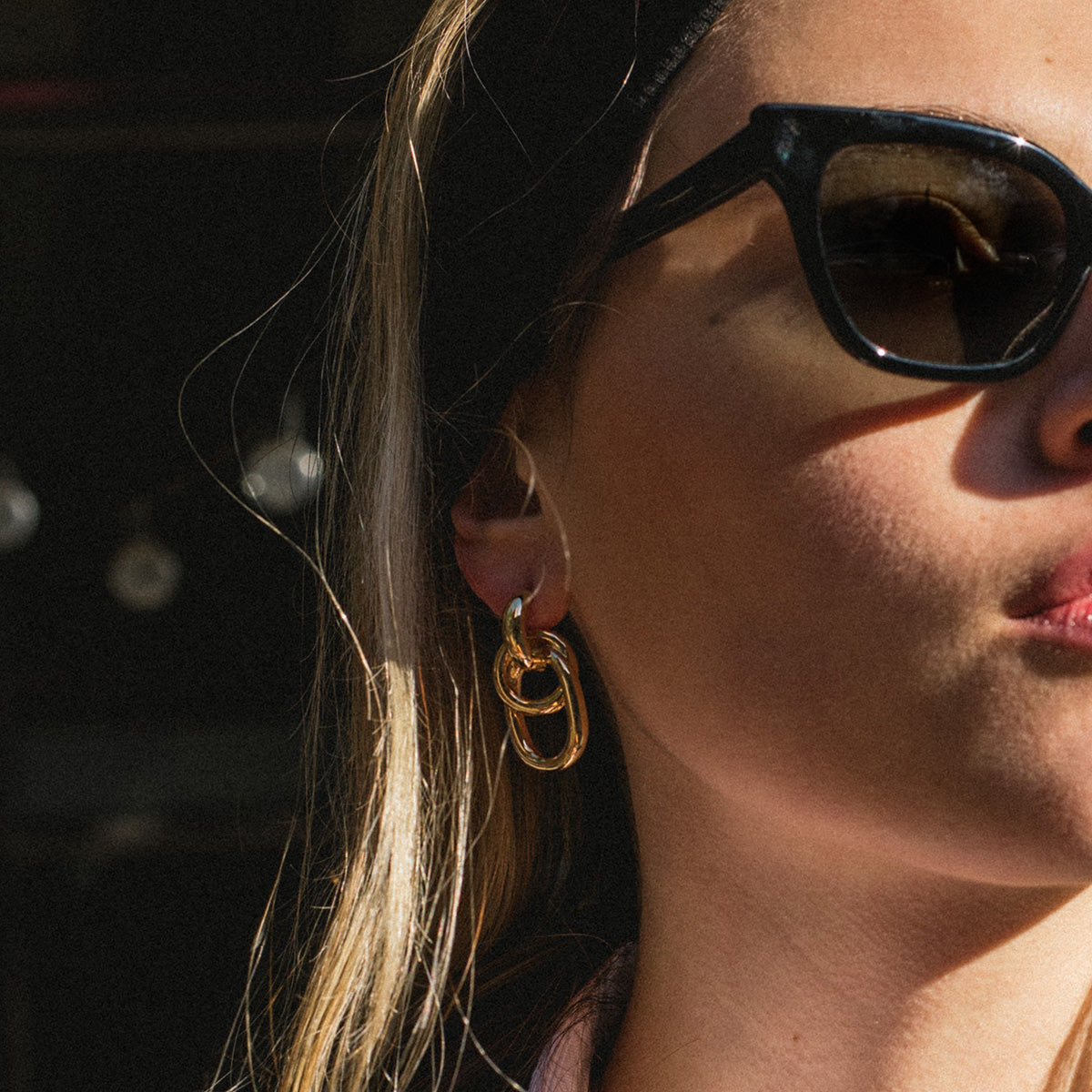 Hooked Chain Earrings