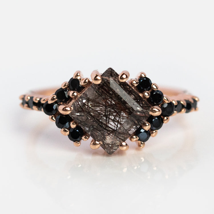 Rutilated Quartz and Spinel Ariel Shield Ring | Local Eclectic – local  eclectic