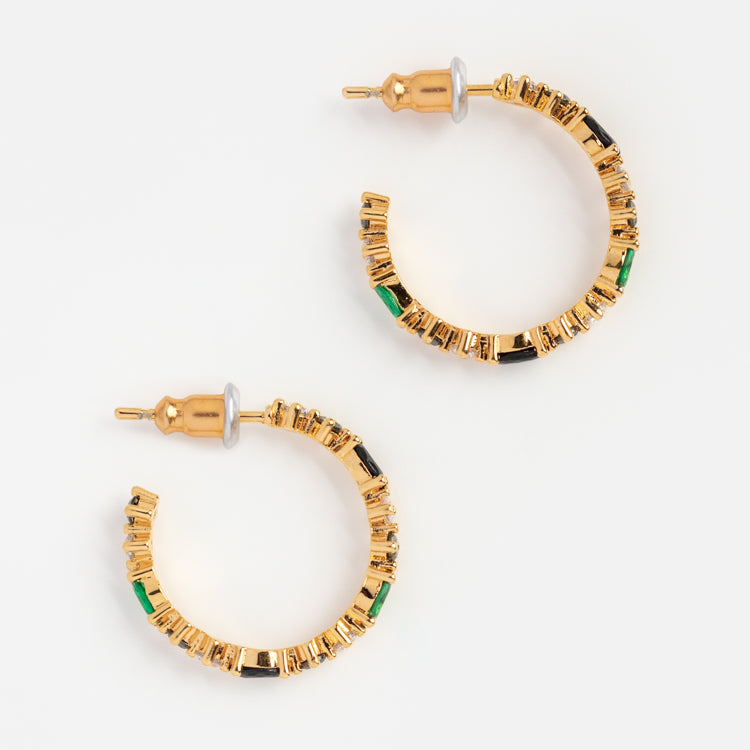 Shades Of Green Miley Hoops