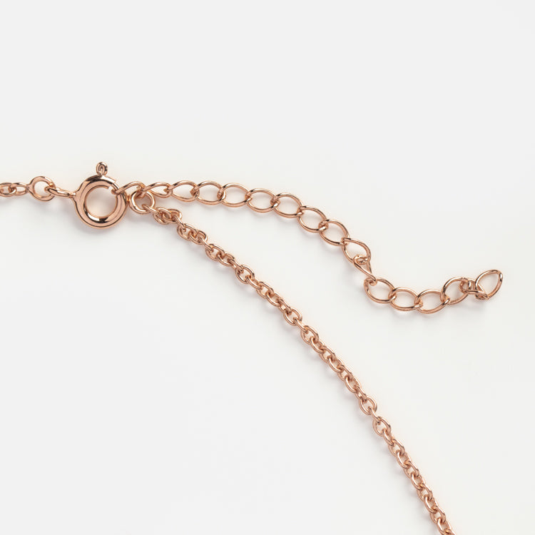 Rose Gold Moss Agate and Topaz Mon Cherie Pendant
