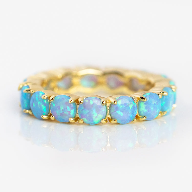 Grand Heiress Blue Opal Ring