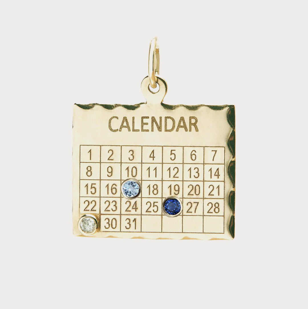 1960s Calendar Personalized Charm