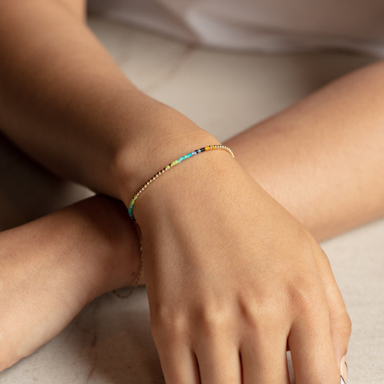 Exclusive Single Serpent Beaded Bracelet