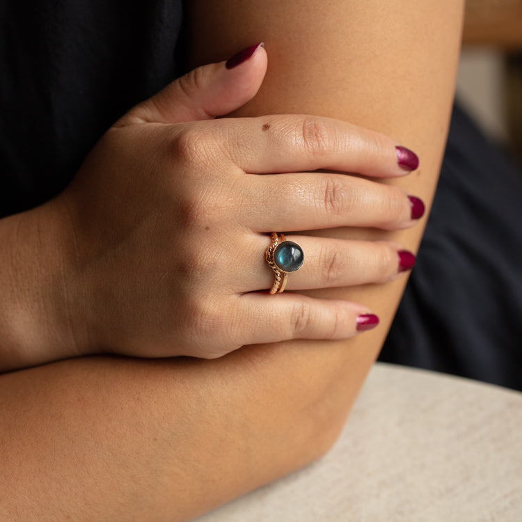 Helm Labradorite Stacking Ring Set