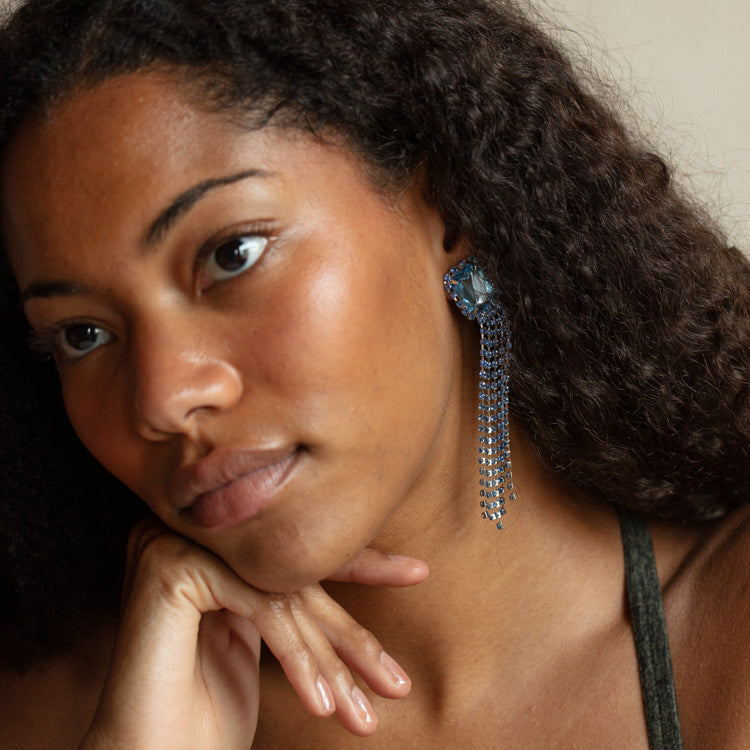Julieta French Blue Earrings