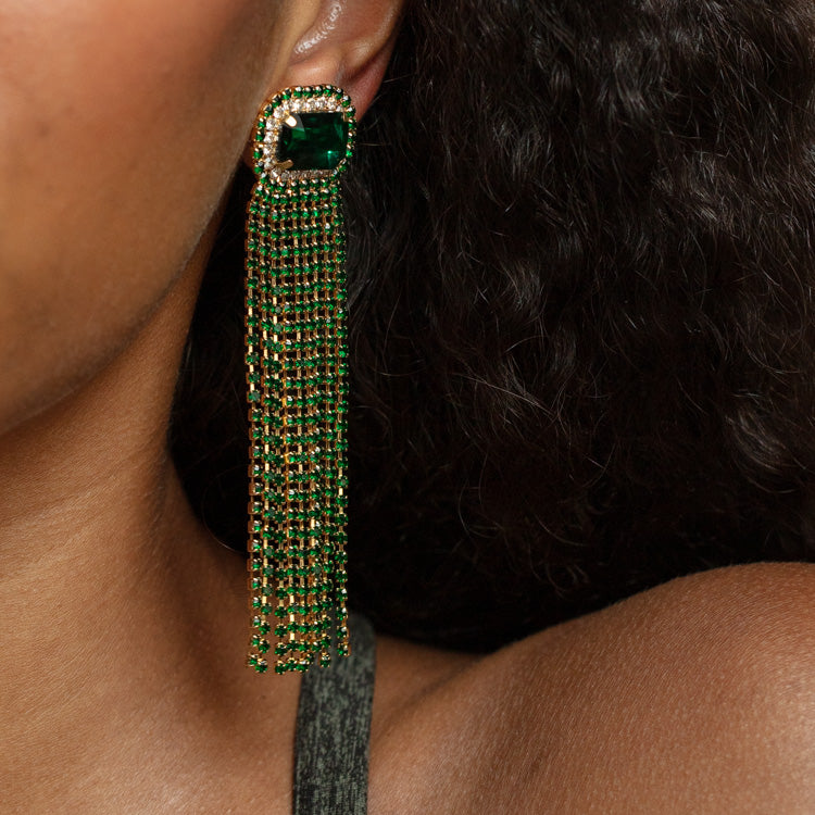 Odel Emerald Green Earrings