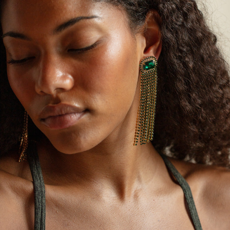 Odel Emerald Green Earrings