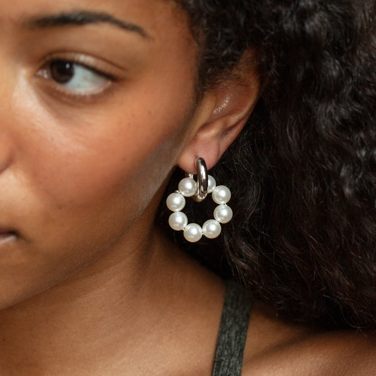 Tyson Silver Hoop Earrings