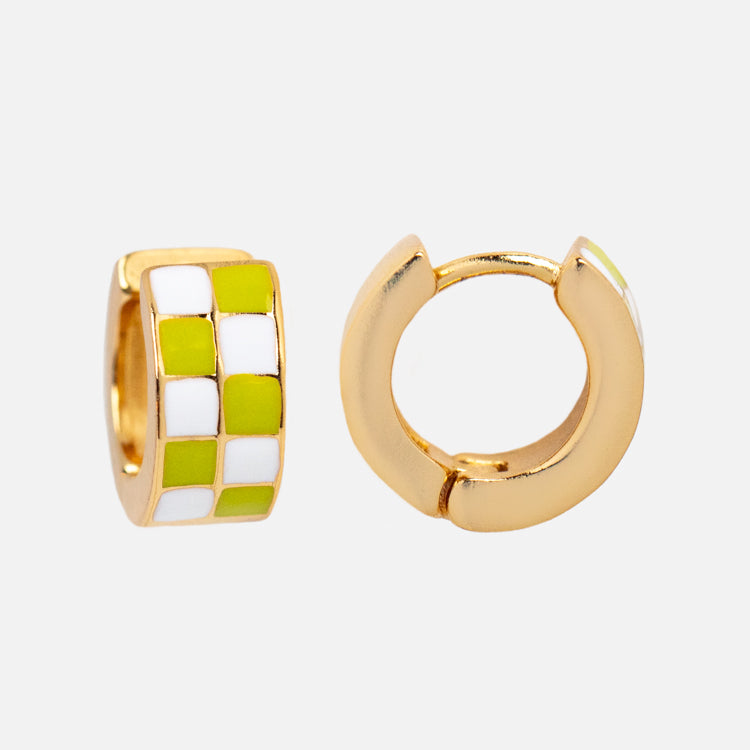 Limited Edition 10th Birthday Checkered Huggies in Green Apple