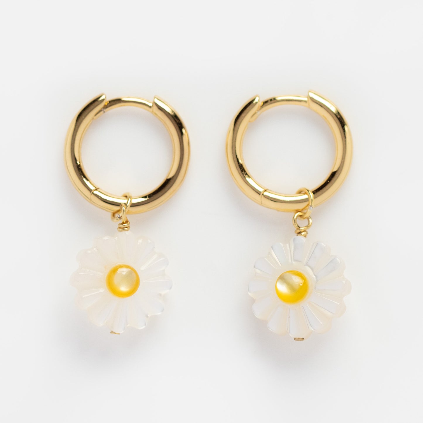 The Summer I Turned Pretty Daisy Charm Huggie Hoop Earrings