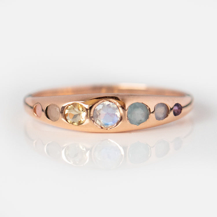 14K Rose Gold She's An Artist Ring Size 5.75