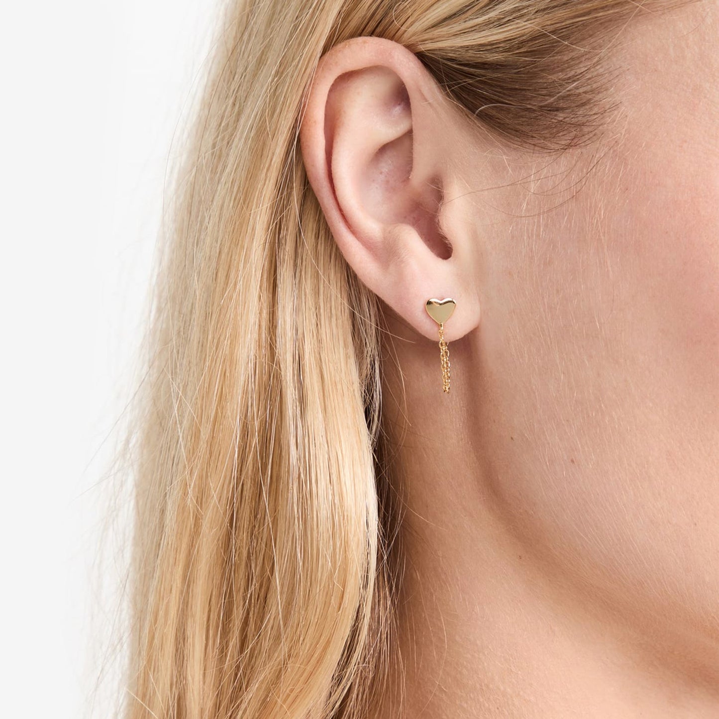 Heart Chain Earrings