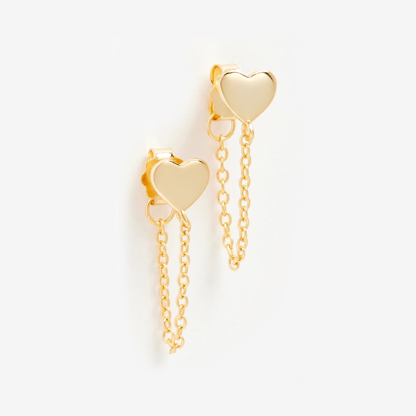 Heart Chain Earrings