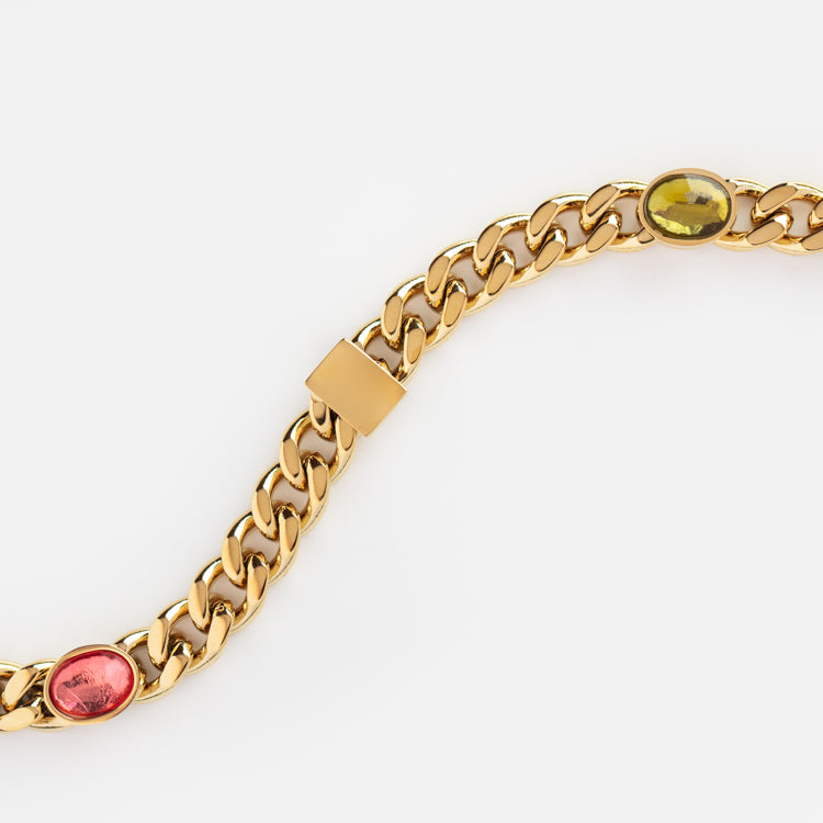 Curb Chain Accented Bracelet