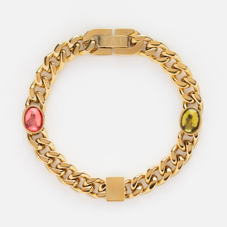 Curb Chain Accented Bracelet