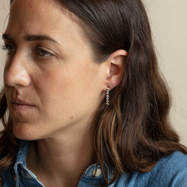 Linear Tennis Earrings