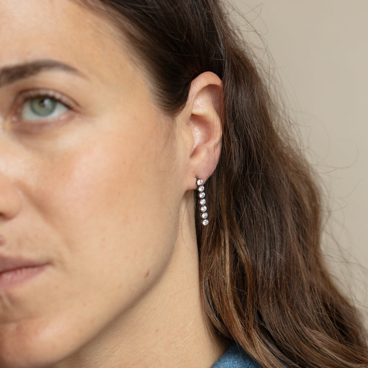 Linear Tennis Earrings