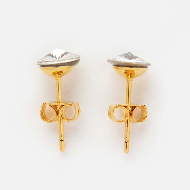 6mm Crystal Stud Earrings