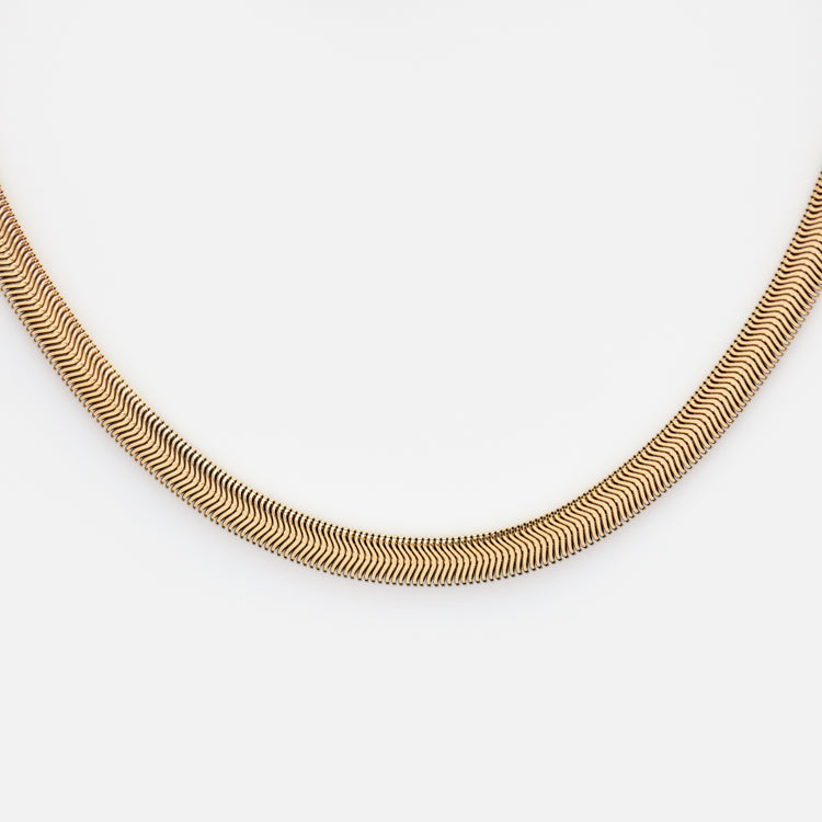Thick Herringbone Chain Necklace
