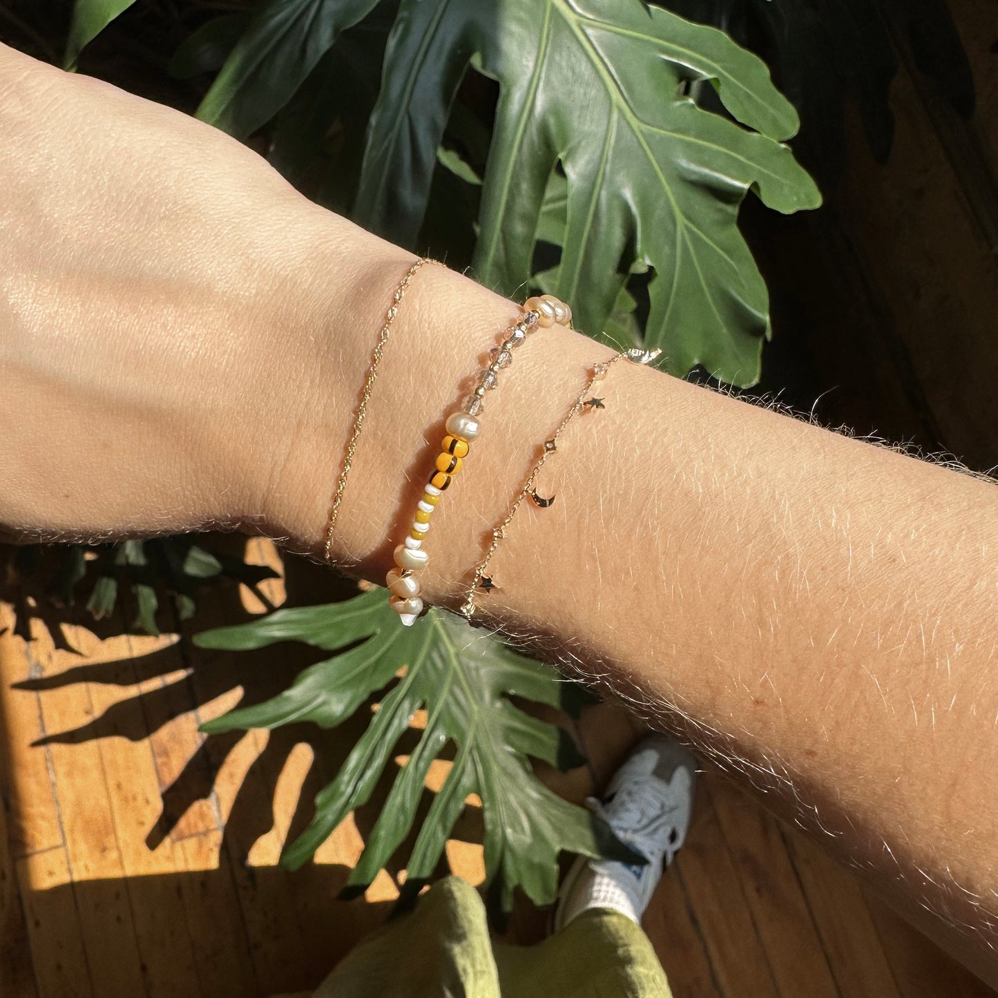 Solid Gold By Starlight Charm Bracelet