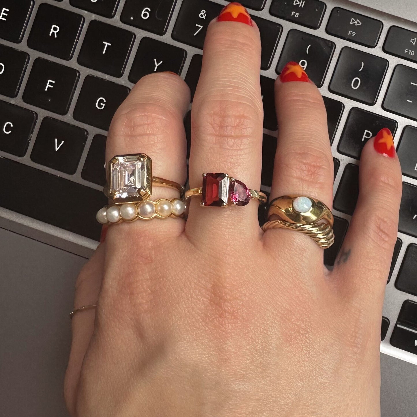 Toi et Moi Birthstone Ring