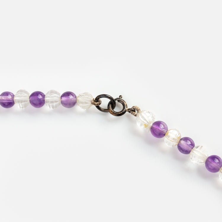 Vintage Beaded Amethyst Necklace