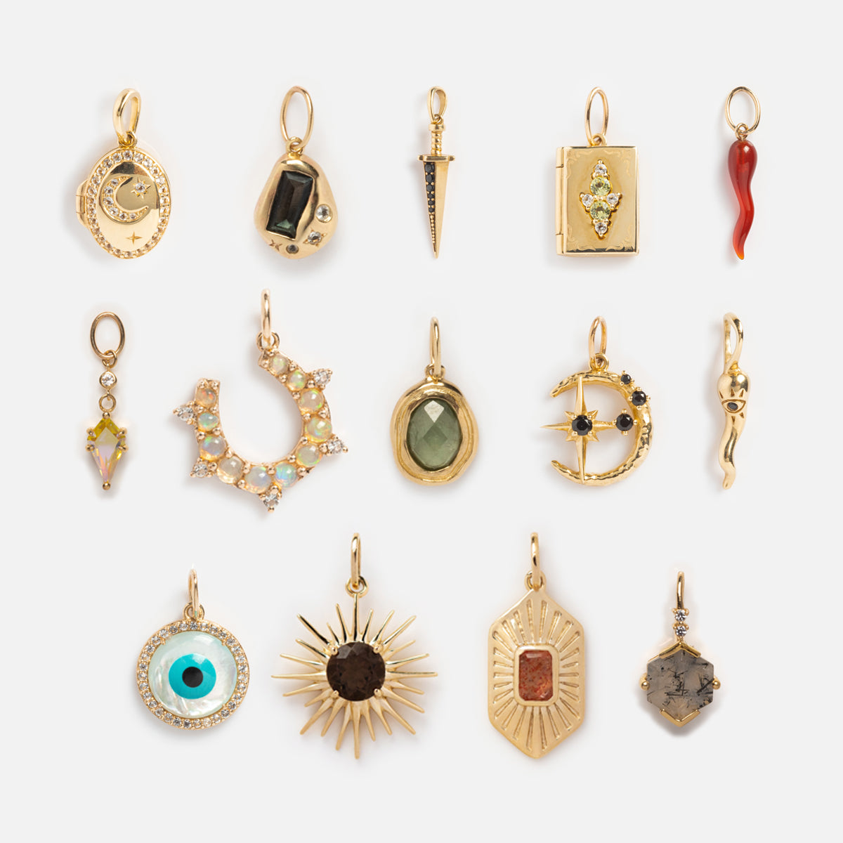 Solid Gold Amulet Charm