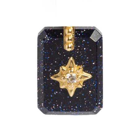 Crystal Amulets-Blue Goldstone