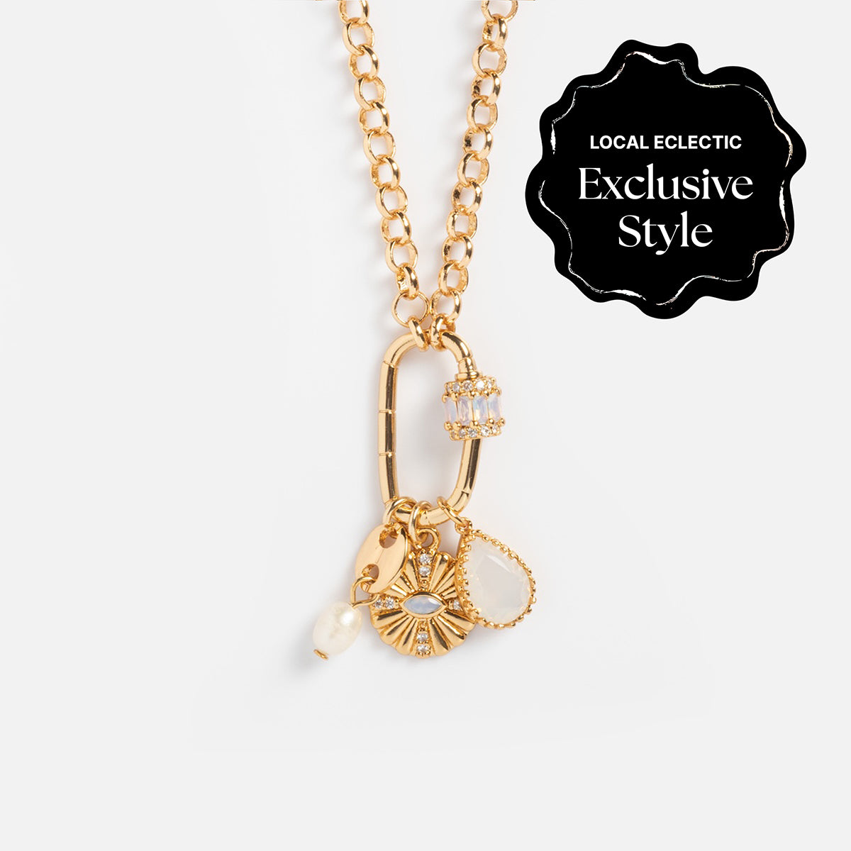Queen Crystal Birthstone Charm Necklace