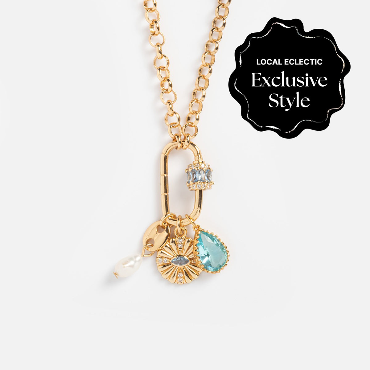 Queen Crystal Birthstone Charm Necklace