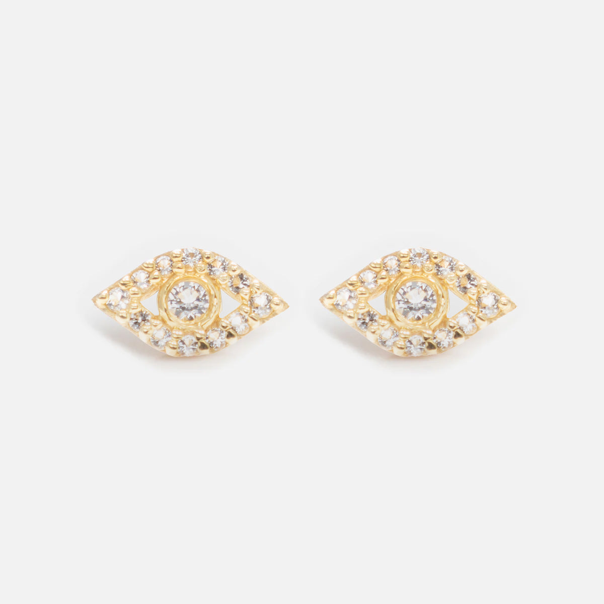 Solid Gold Flat Back Studs