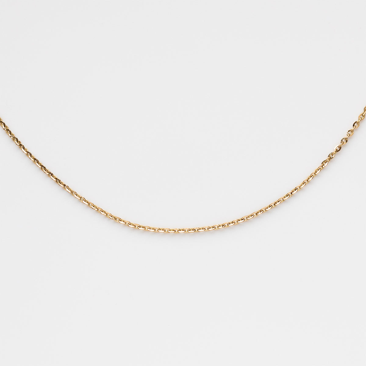 Solid Gold Rope Chain Necklace Local Eclectic1