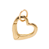 Add a Solid Gold Charm Clip-Heart Clip