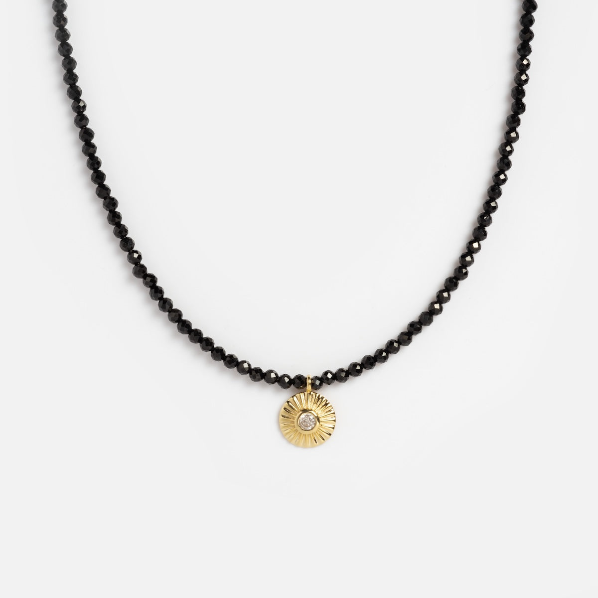 10k Clarity Tiny Gemstone Necklace