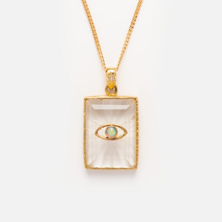 Opal Eye Amulet for Protection