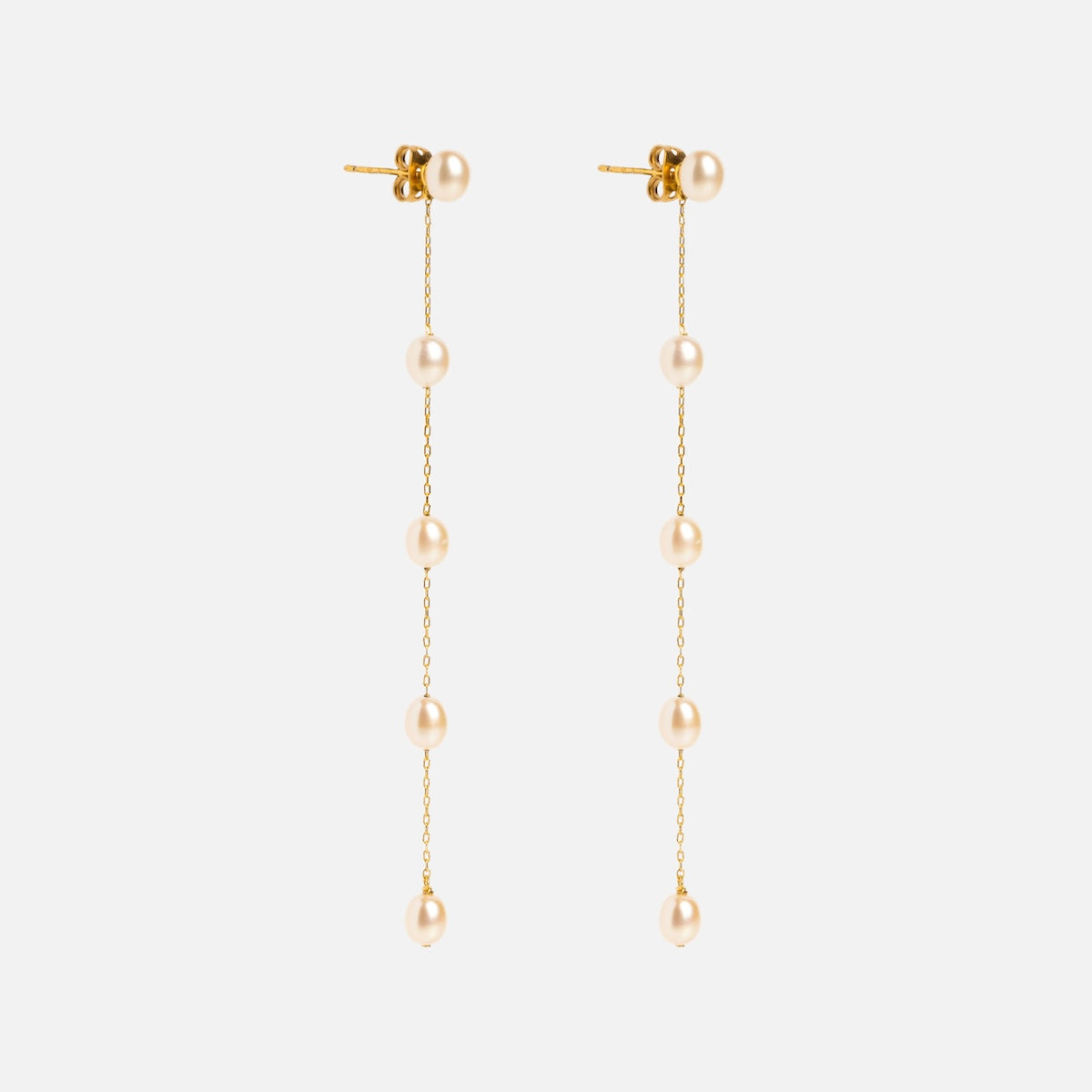 Delicate Pearl Drop Earrings