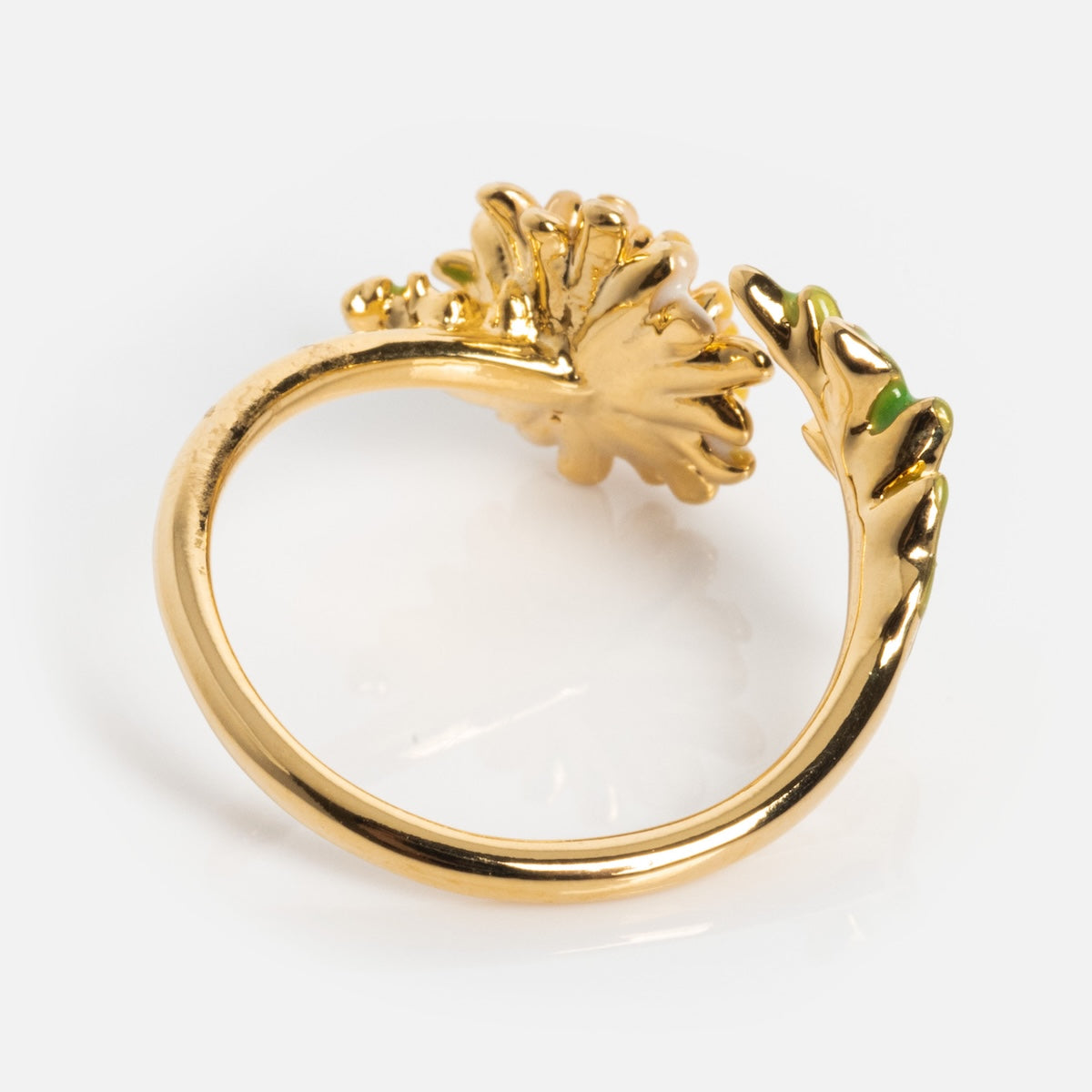 Blooming Color Adjustable Enamel Birth Flower Ring