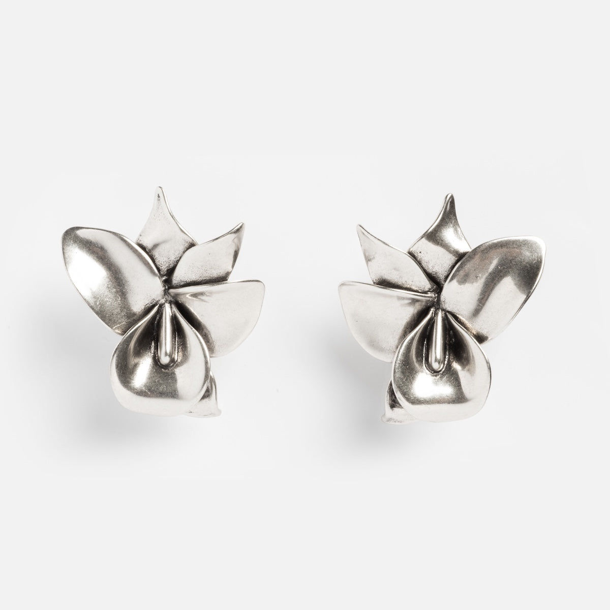 Silver Flower Earrings